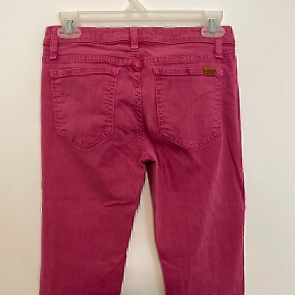 JOE'S JEANS JOES JEANS the Skinny Solid Magenta Pink Lyocell Cotton Jeans W26 26 - Picture 11 of 13